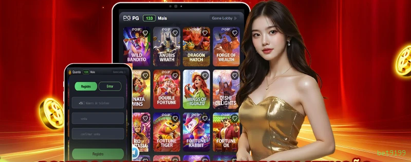 Imagem promocional dos ganhos da bet9199